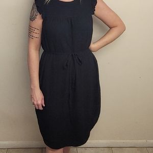 H&M black midi dress